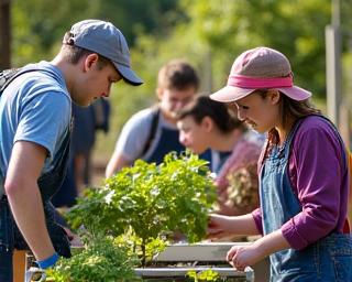 Taller de compostaje en escuela agrícola